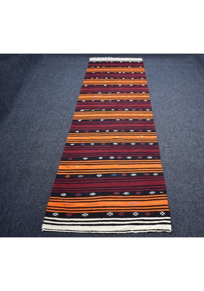 Zehra Abla Halı Yeni El Dokuma Şaheser Nadir Sivas Yolluk Yün Kilim 7023 Çok Renkli