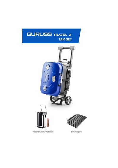 Guruss Travel-x Taşınabilir Mangal Tam Set Gece Mavisi Model:grs17