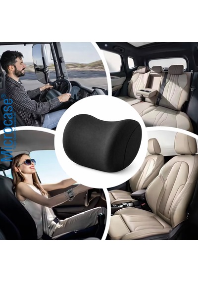 Microcase Ortopedik Memory Foam Oto Koltuk Kafa Ve Destek Minderi + Kafa Destek Minderi Al5523