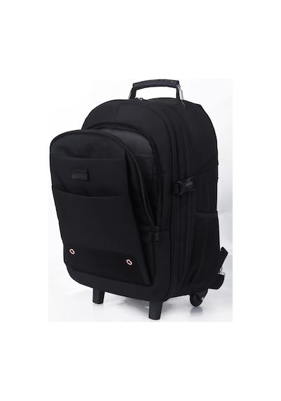 Classone Vıp Travel Serisi Trol-vıp100 Tekerlekli Trolley 17,3,15,6,14 Uyumlu Sırt Laptop Çantası - Siyah Siyah