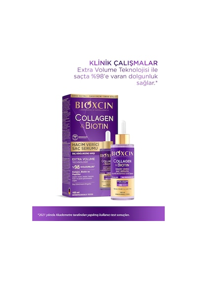 Collagen & Biotin Ekstra Hacim Serumu  100 Ml - Kolajen Biotin İnce Seyrek Saçlar