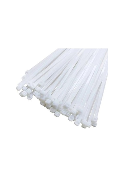 KSN Kablo Bağı Plastik Kelepçe Beyaz 3.6x300mm - 100 Adet