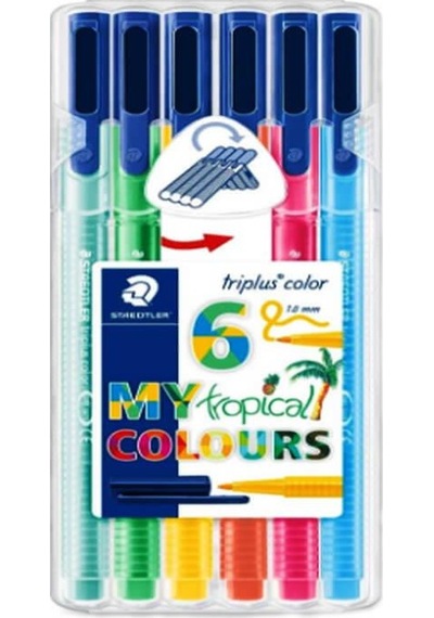 Staedtler Triplus Color Tropical Renkler 6’Lı Kalem Seti