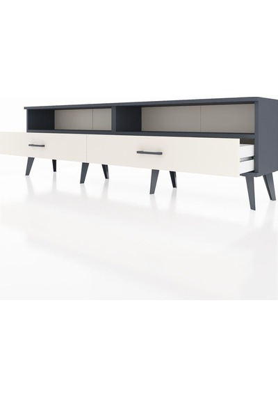 Arges Tv Ünitesi 2 Raflı 2 Çekmeceli 176x30x51 Antrasit-antrasit/aytaşı Antrasıt/aytası Arges Tv Ünitesi 2 Raflı 2 Çekmeceli 176x30x51 Antrasit-antrasit/aytaşı Antrasıt/aytası