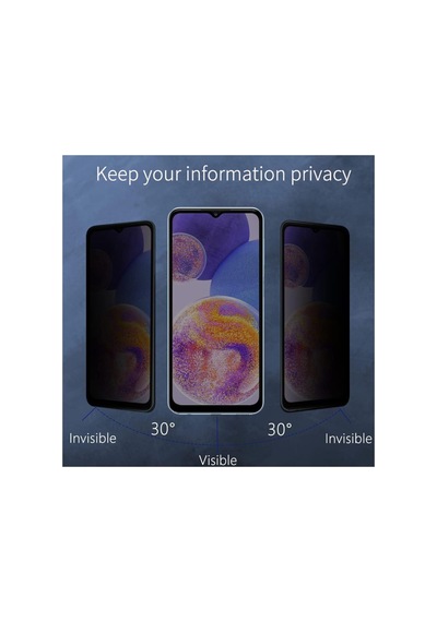 Hayalet - Realme C61 Privacy Görünmez Ekran Koruyucu Extra Koruma Kırılmaz Cam