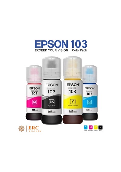 Epson 103 EcoTank 4 Renk Multipack Mürekkep Seti