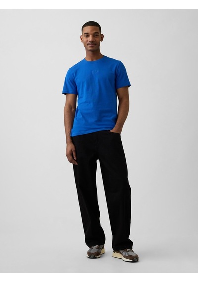 Gap V-frch Mını Logo Tee Erkek Mavi Tişört 799323008