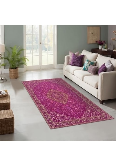 Jutte Kadife Kaymaz Pamuk Tabanlı Yıkanabilir Antibakteriyel Salon Halısı 200x300 Diğer