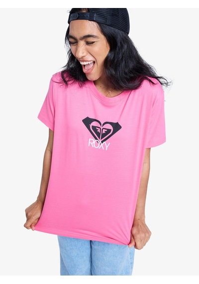 Roxy Ocean Road Art Kadın T-shirt-erjzt06015 Fuchsia Purple - Solid