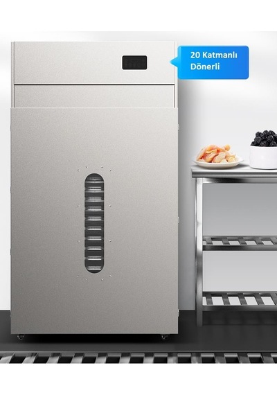 Dalle Lt-900 Endüstriyel Döner Tip 20 Tepsili Çelik Meyve Kurutma Makinesi