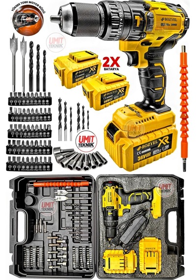 Pro 36vfx Çelik Mandren Extreme Darbeli Çift Akülü Matkap