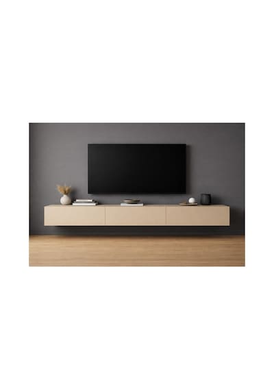 Mdf Vetro Plus Tv Ünitesi 200 Cm - Kum Beji Bej Mdf Vetro Plus Tv Ünitesi 200 Cm - Kum Beji Bej