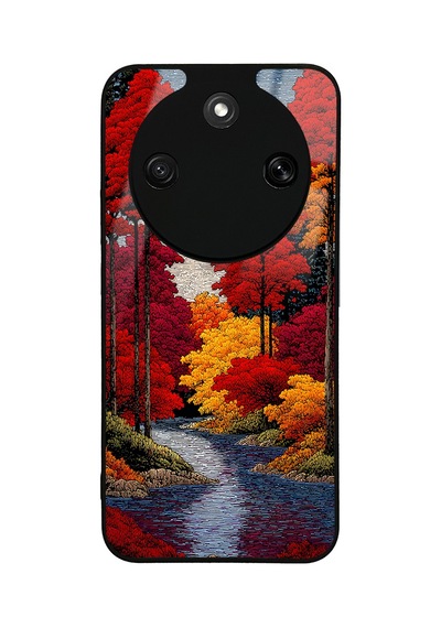 Honor Magic 8 Lite 5g Kılıf Kamera Lens Korumalı Desenli Silikon Üstün Koruma Pazarplus Ağaçlar