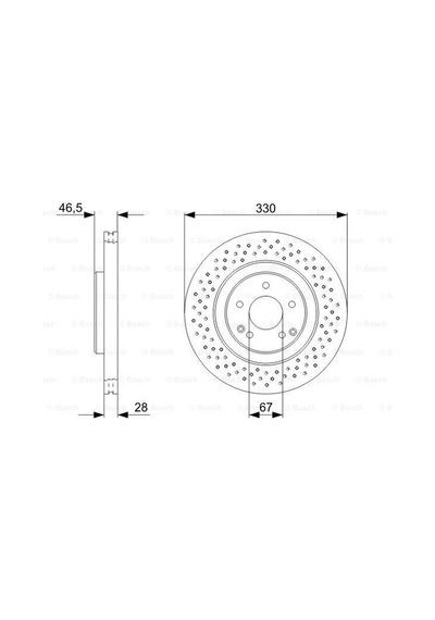 Mercedes C 203 C220Cdı 2.2 2003-2007 Bosch Ön Disk 2 Adet N11.2002