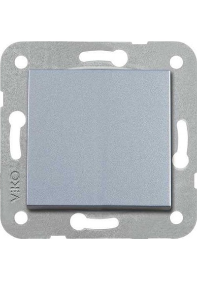 Viko Artline Novella 92605001 Gümüş Tekli Çerçevesiz Anahtar