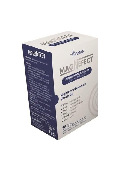 Tr Magnefect 200 Mg Elemental Magnezyum 60 Tablet