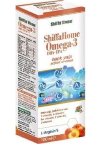 Shiffa Home Omega 3 Balık Yağı Şeftali Aromalı 100 ML