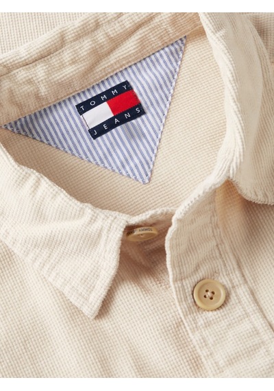 Tommy Hilfiger Tjm Brıck Cord Overshırt Ext Erkek Bej Gömlek - Dm0dm21698