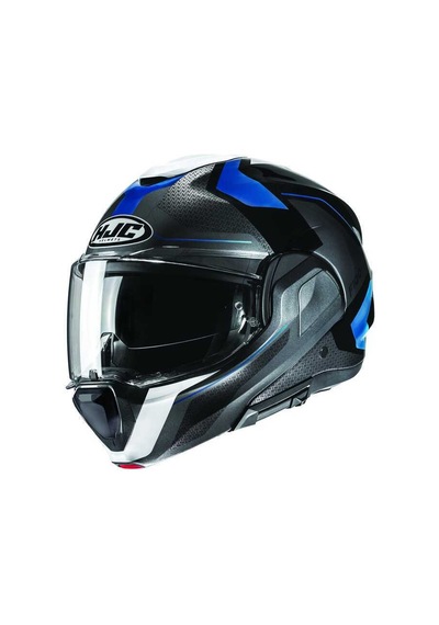 Hjc F100 Bios Mc2 Çene Açılır Kask Siyah - Gri - Mavi