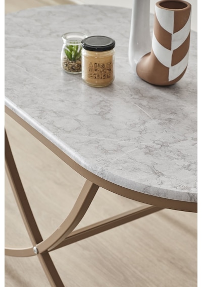 Damrin Serisi Traverten Desen 1. Sınıf Mebran Mdf Orta Sehpa Bronz Ayak Gri Traverten Desen - Bronz Ayak Damrin Serisi Traverten Desen 1. Sınıf Mebran Mdf Orta Sehpa Bronz Ayak Gri Traverten Desen - Bronz Ayak