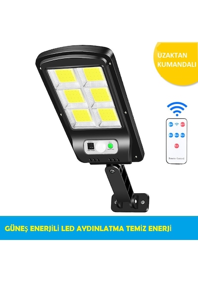 Solar Güneş Enerjili Led Bahçe Aydınlatması 120 Led Sensörlü