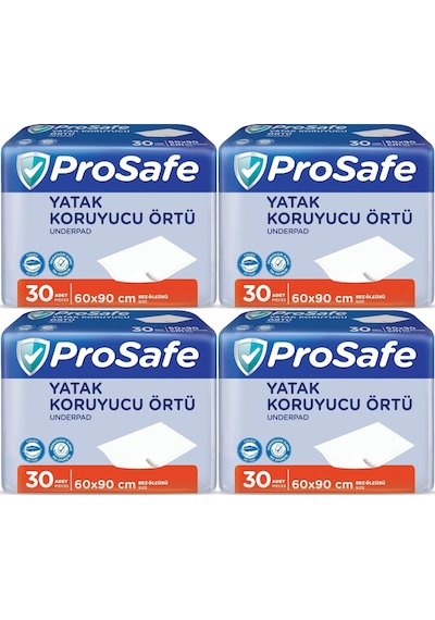 Prosafe Hasta Alt Açma Yatak Koruyucu Örtü 60 90cm 120 Adet 4pk 30