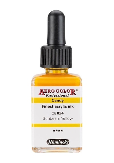 Schmincke Aero Color Akrilik Mürekkep 28 Ml. 024 Candy Colors Sunbeam Yellow Diğer