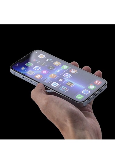 Apple     Uyumlu iPhone 14 Plus Zore Hizalama Aparatlı Hadid Glass Cam Ekran Koruyucu
