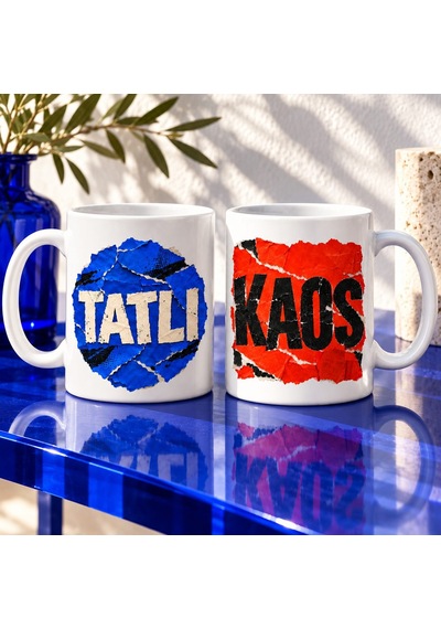 Tatlı Kaos 2 Li Porselen Kupa Seti - Model 694 Diğer