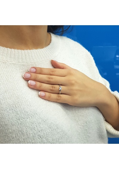 Lova F Renk 0,26 Karat Pırlanta Tektaş Yüzük - 1070121