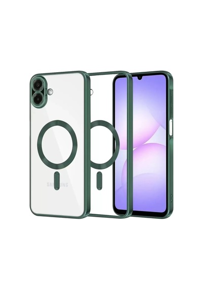 Sh Samsung Galaxy A07 4g Kross Magneticsafe Kapak - Koyu Yeşil Najmaddin