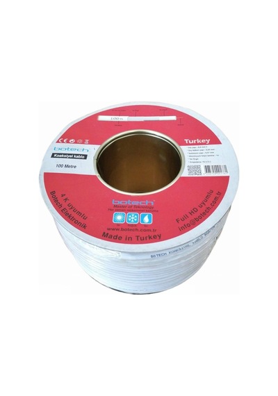Botech Uydu Anten Kablosu Rg 6u 100mt