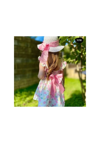 Azra Fiyonklu Elbise Pembe