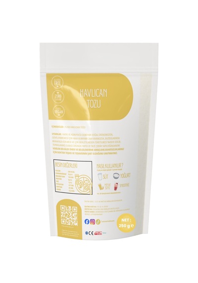 Havlıcan Tozu - 250g - Doğal , Katkısız , Koruyucusuz