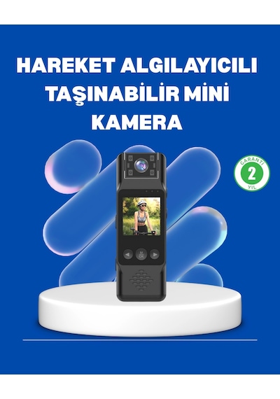 Mey İthalat Mini Kamera 1080p Full Hd Döner Lens Taşınabilir