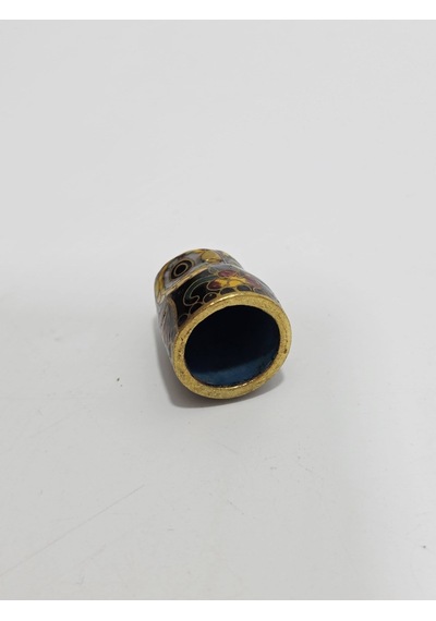 Antika Cloisonne Emaye Yüksük 24x19,75mm 065