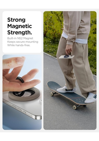 Magsafe Destekli Modeller İle Uyumlu Telefon Tutucu Halka Nano Pop Mag Fit Stand Özellikli Gri - Amp09032 2 Mixed