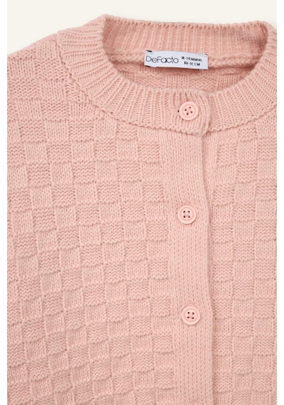 Defacto Bisiklet Yaka Hırka Kız Bebek H1268a526sppn190 Pembe-pn190