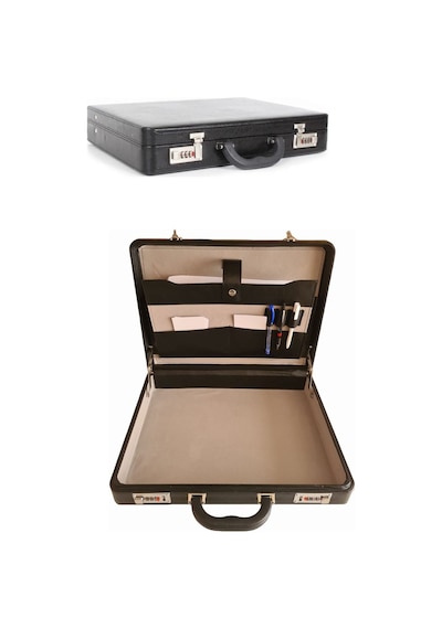 Case Club James Bond Klasik Evrak Çantası Şifreli Kilit 8 Cm Siyah