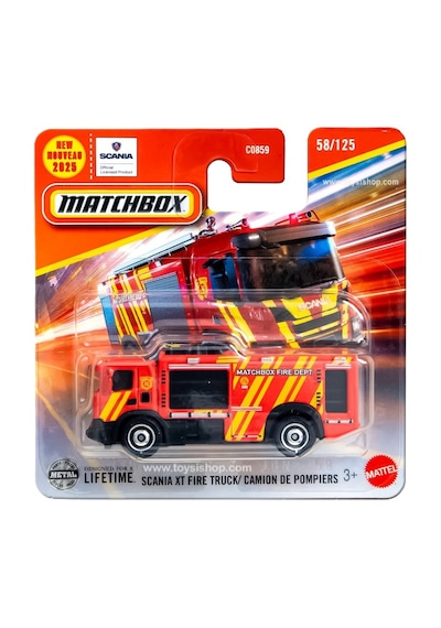 Matchbox Tekli Arabalar Scania Xt Fire Truck Jbr15