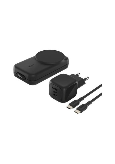 Belkin Wız037kqbk 3-in-1 Katlanabilir Manyetik Qi2 25w Kablosuz Şarj Standı - Siyah