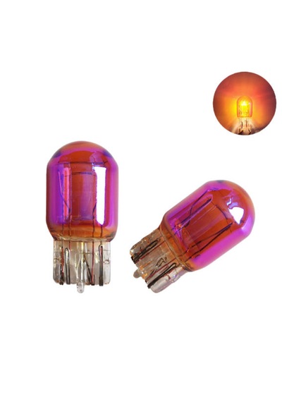 2 Adet 12v T20 P21/5w Çift Duy Büyük Dipsiz Amber Diadem Chrome