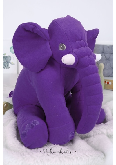 Uyku Arkadaşım Fil Mor 60 cm. Jumbo Boy