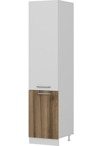 Minar 50 Cm Mutfak Boy Dolabı - Beyaz/dore D50-d1