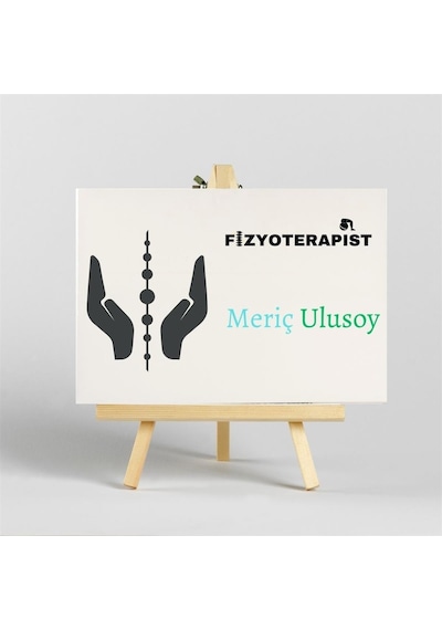 Fizyoterapistlere Özel İroka Ayaklı Masa Üstü İsimlik