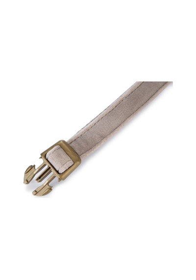 Hnrlıshp Beeztees Dbl Köpek Tasması, Kadife, Gri, 26-40cm, 15mm Çok Renkli