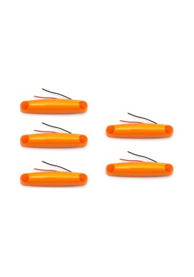 Ahmet Otomotiv 5 Adet Neon Parmak Led Lamba Sarı 12v-24v Uyumlu