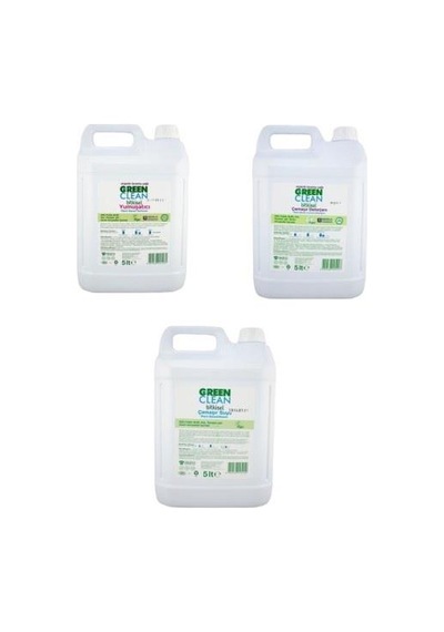 U Green Clean Sıvı Çamaşır Deterjanı Lavanta 5 L + Yumuşatıcı Lavanta 5 L +  Bitkisel Çamaşır Suyu 5 L