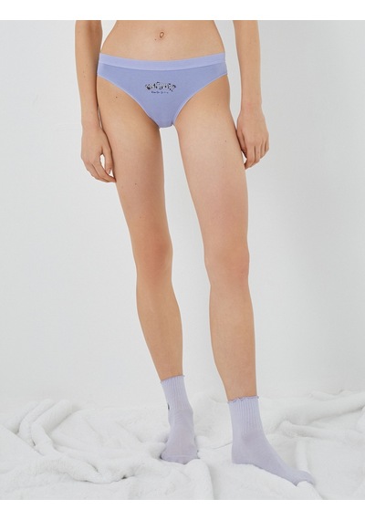 Koton Brief Külot Pamuklu Baskılı A.mavi 3wlk30017mk 3WLK30017MK920 Açık Mavi