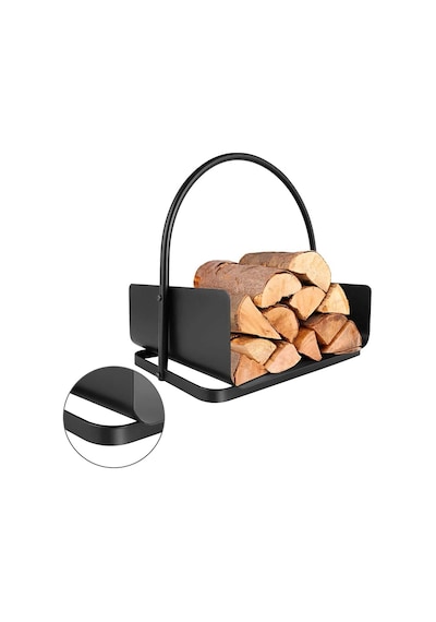 Dekoratif Odun Kovası Metal Odunluk